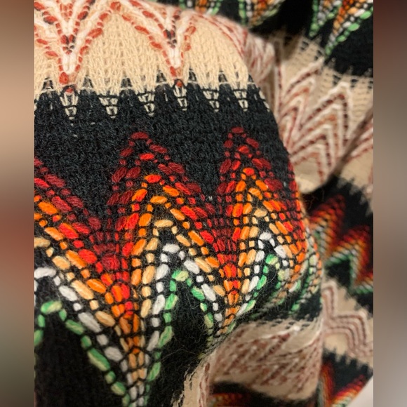 Vintage 70s Black & Woven Bohemian Maxi Dress - Picture 8 of 14